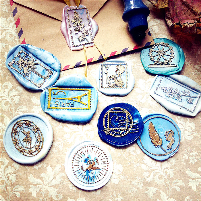 出品精灵摩天轮女王铁塔火漆印章