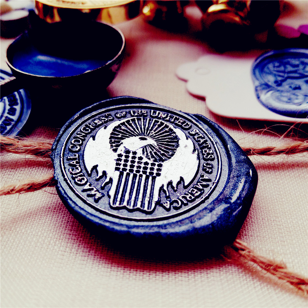 火漆印章 seal stamp 神奇动物在哪里 美国魔法国会Macusa 火漆印