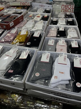 6双价正品TOBU袜子女秋冬厚款纯棉袜子中筒女袜精梳棉不挑款