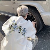 美式 半袖 高街潮牌纯棉短袖 大码 体恤 t恤男生宽松圆领夏季 2026新款