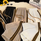 2025春装新款时尚阔腿裤直筒裤织带提花男士休闲裤K6696-P45，男装休闲裤，电商A006