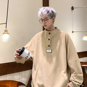 现货美式复古上衣男高街潮牌ins宽松休闲百搭套头衫卫衣W9906-P45，男装卫衣，电商A006