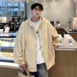 2025春款潮牌时尚男士开衫卫衣提花连帽卫衣外套WY633-P50，女装短外套，电商A006