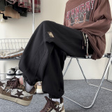 2025春装新款立体剪裁男士休闲裤时尚贴标束脚裤K6695-P45，男装休闲裤，电商A006