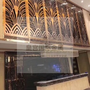 高端定制生产 不锈钢屏风金属通花背景墙镂空艺术隔断花格