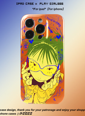 iPhone15安卓辣妹亮面手机壳