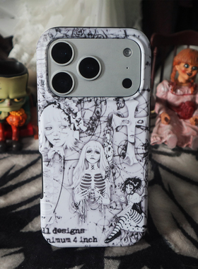 PlayGirl小众暗黑怪诞美学适用苹果17pro手机壳iphone16promax亚文化15plus哥特风14/13/12/11菲林二合一安卓