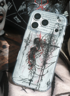 PlayGirl暗黑风极简小众imd双层磁吸手机壳适用iphone17promax苹果16pro原创15摇滚17保护套14plus全包边安卓