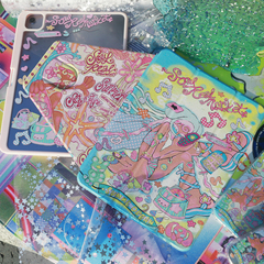 PlayGirll古早海滩辣妹适用ipadair7保护套2025新款苹果11代/10保护壳mini7平板pro11寸亚克力10.2Y折可拆分