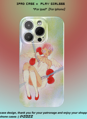 PlayGiri千禧ins风Y2K适用于苹果15promax手机壳14pro辣妹12亚文化11华为mate60小米14安卓小众xs/xr全包边13