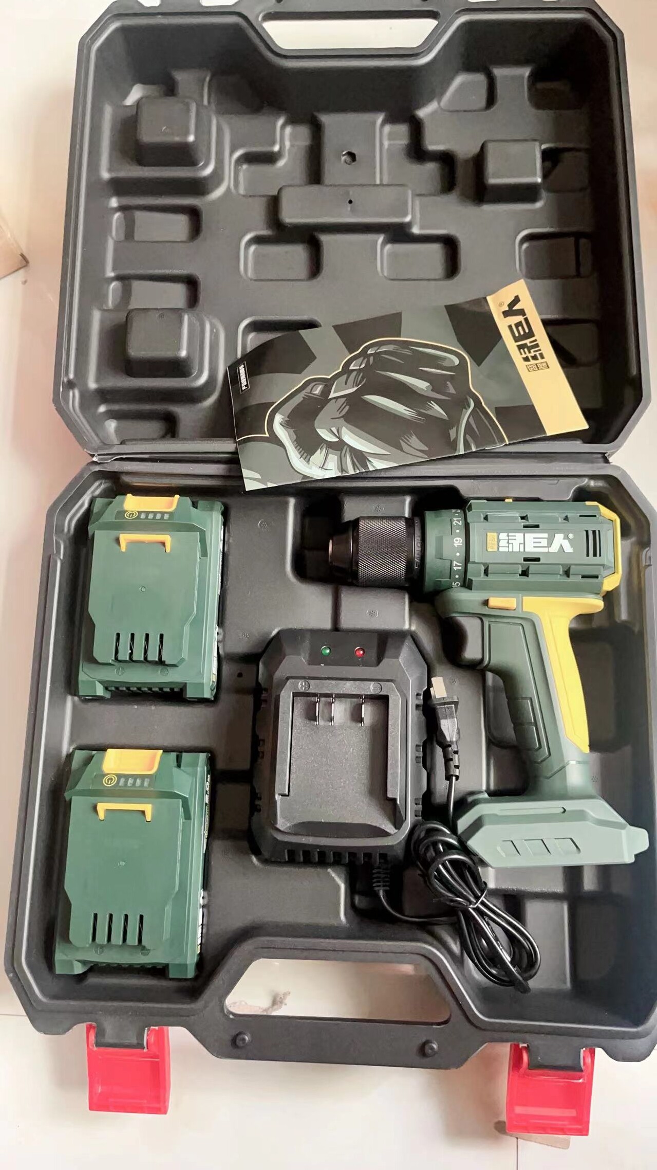 盛隆绿巨人6120无刷锂电钻充电式60大扭矩手电钻大功率电动螺丝刀