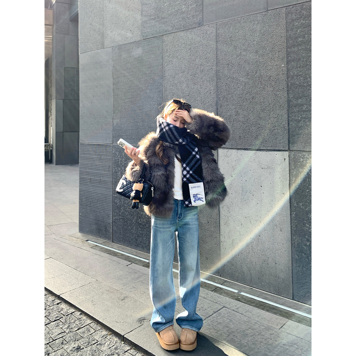 升级神裤窄版加绒牛仔裤