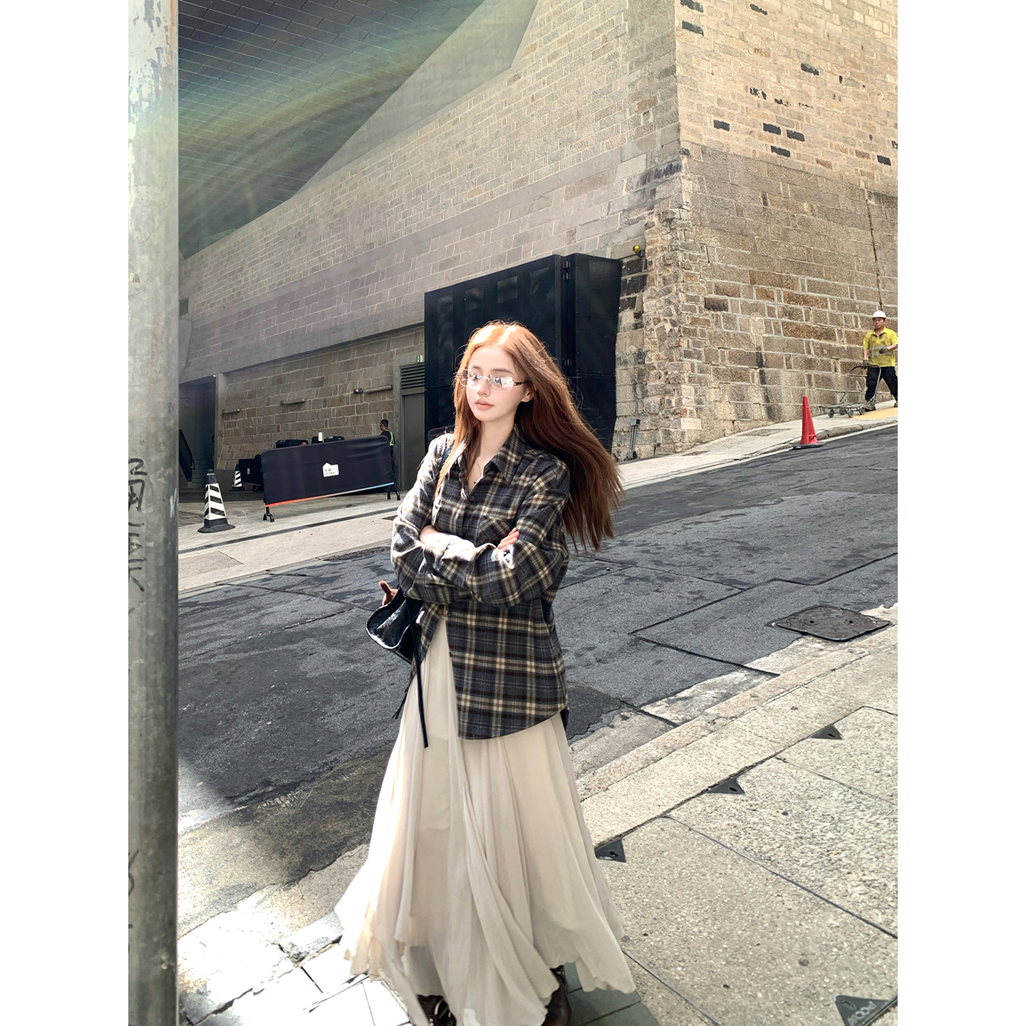 旷野诗篇多片剪裁长裙