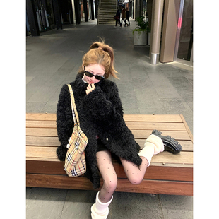 Ashy Snow 韩女托卡2.0仿托卡环保毛毛皮毛一体毛绒外套女款秋冬