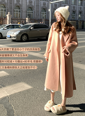 Ashy Snow 本命大衣~10驼绒高级感双面羊毛呢大衣女秋冬毛呢外套