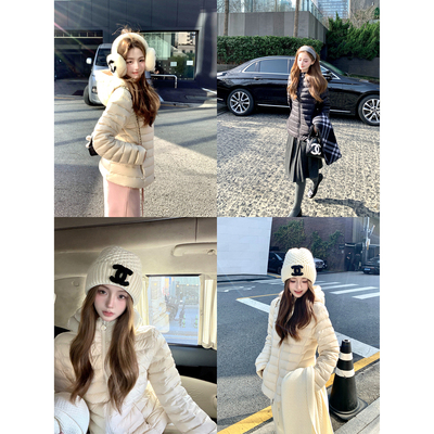 韩女小蛮腰排骨羽绒服