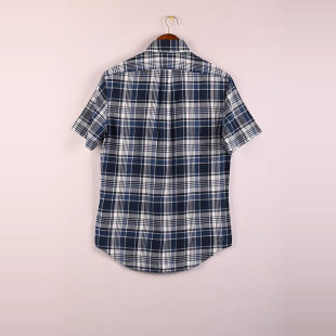 短袖 洗水棉薄款 翻领基础经典 格子衬衫 fit 柜单码 Classic 家男装
