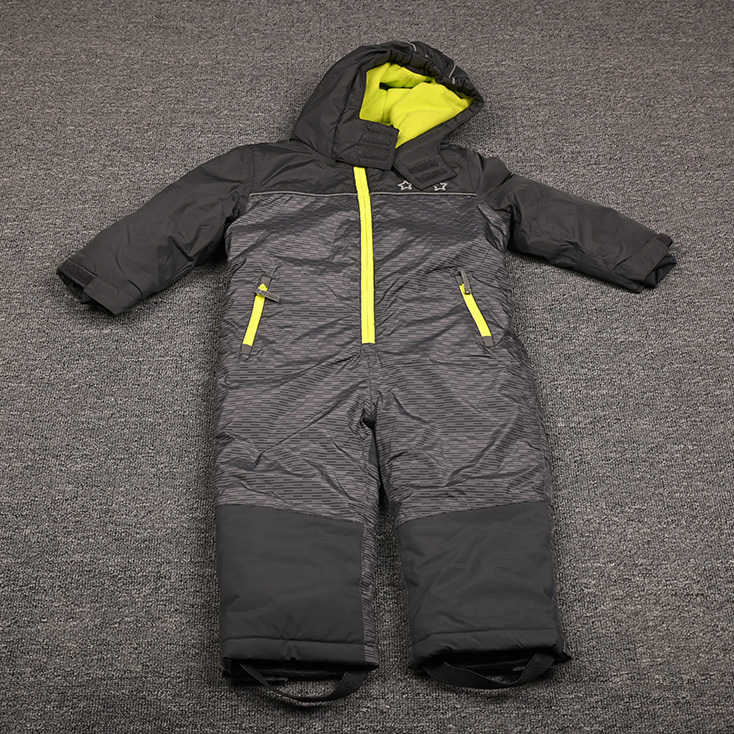 夹棉保暖厚实出口单连体滑雪服