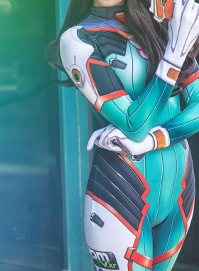 万圣节女款成人守望先锋橘子机械Dva Cosplay连体紧身衣服Zentai