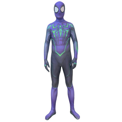 动漫成人男款蜘蛛侠连体紧身衣Spiderman Cosplay扮演服