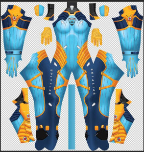 万圣节守望先锋伦敦喷火战斗机dva Cosplay连体紧身衣zentai服