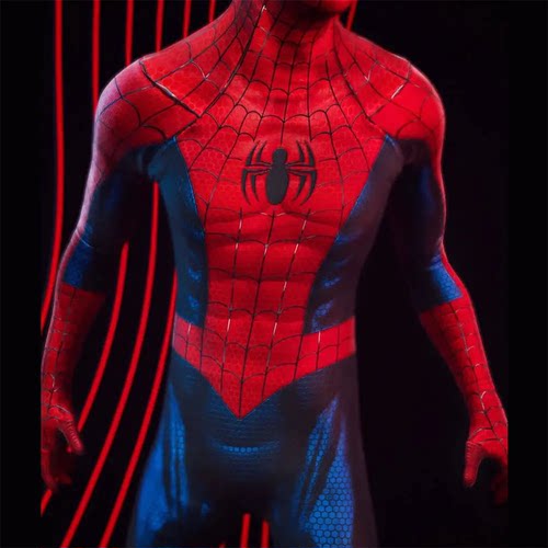 成人男款蜘蛛侠连体紧身衣Ultimate Spiderman Cosplay扮演服