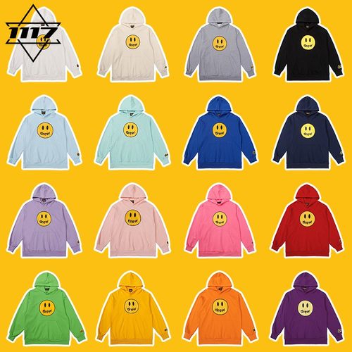 市面最顶版drew连帽卫衣笑脸帽衫
