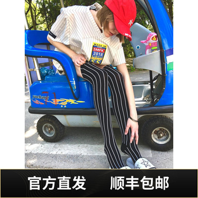 顺丰包邮显瘦SMFK长筒袜子黑色