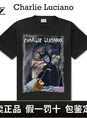 Charlie Luciano沉睡魔咒cl暗黑童话男女情侣潮牌半袖短袖T恤tee
