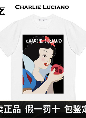 Charlie Luciano白雪公主cl暗黑童话男女情侣潮牌半袖短袖T恤tee