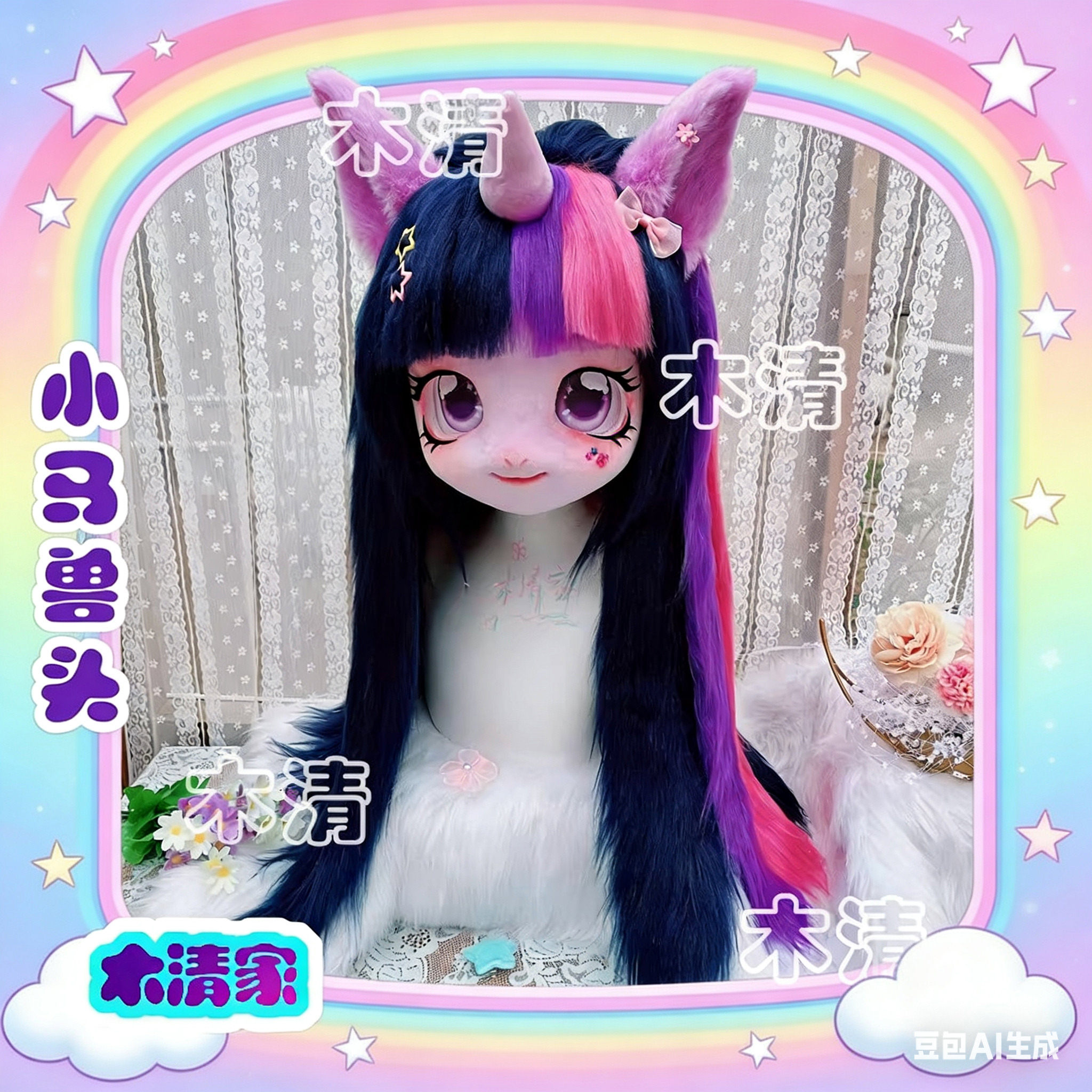 小马宝莉兽头kig儿童兽装紫悦碧琪云宝柔柔cos制作头壳全套成品,模玩/动漫/周边/娃圈三坑/桌游,furry福瑞/兽装,淘宝优惠券,粉丝福利购,淘宝优惠卷