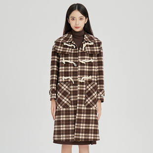 oldcolour双面羊毛大衣2022冬新款韩系学院风高级气质长款外套女