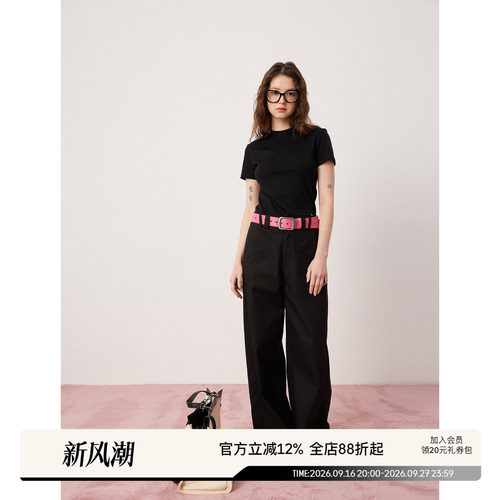 SEEKSIMPLE双斜口袋休闲裤