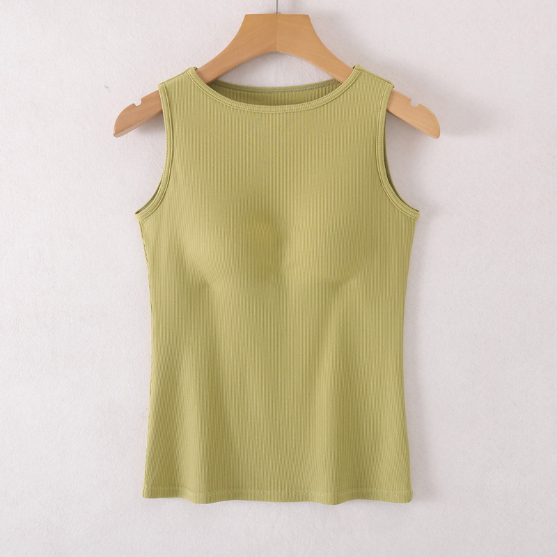 螺纹背心女柳叶领夏季长款带胸垫内衣文胸罩杯一体外穿内搭打底衫,女士内衣/男士内衣/家居服,吊带/背心/T恤/打底/肌底衣,淘宝优惠券,粉丝福利购,淘宝优惠卷