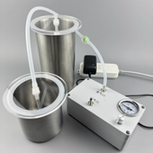 不锈钢真空消泡罐电动抽真空密封罐透明盖硅胶滴胶AB胶除泡桶树脂