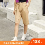 Gap, хлопковые шорты, летние штаны, высокая талия, свободный прямой крой