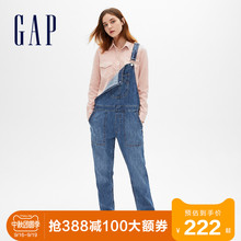 Gap女装简约时尚牛仔背带裤秋季280918 E 牛仔裤女士休闲薄款裤子