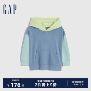 雪糕系列 LOGO法式 Gap男幼童春季 圈织软卫衣运动儿童装 506989