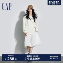 Gap女装2024春季新款纯棉柔软卫衣可拆卸连衣裙一衣两穿430372