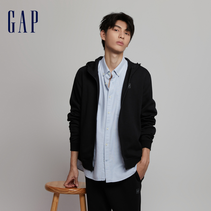 Gap男装秋季2023新款LOGO连帽衫