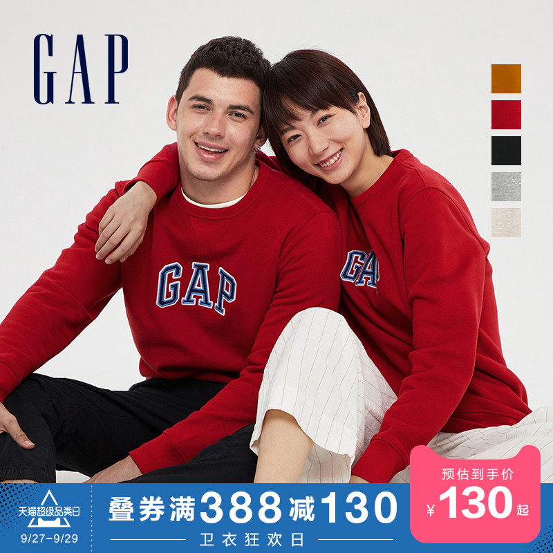 Gap男装LOGO情侣装卫衣秋冬644509 E 2020新款男女同款潮流上衣