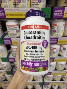 Webber Naturals加拿大维骨力氨糖软骨素硫酸氨基葡萄糖胶囊