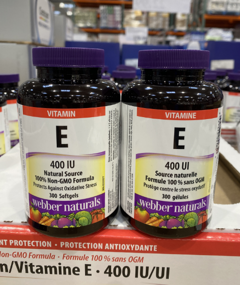 麦品加拿大直邮Webber伟博 维生素E/VE油状胶囊300粒