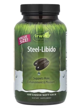 Irwin naturals钢的*欲*望男性加强愉悦性活力液体软凝胶75粒