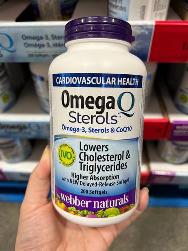 加拿大Webber Naturals伟博辅酶Q10 Omega3 深海鱼油200粒