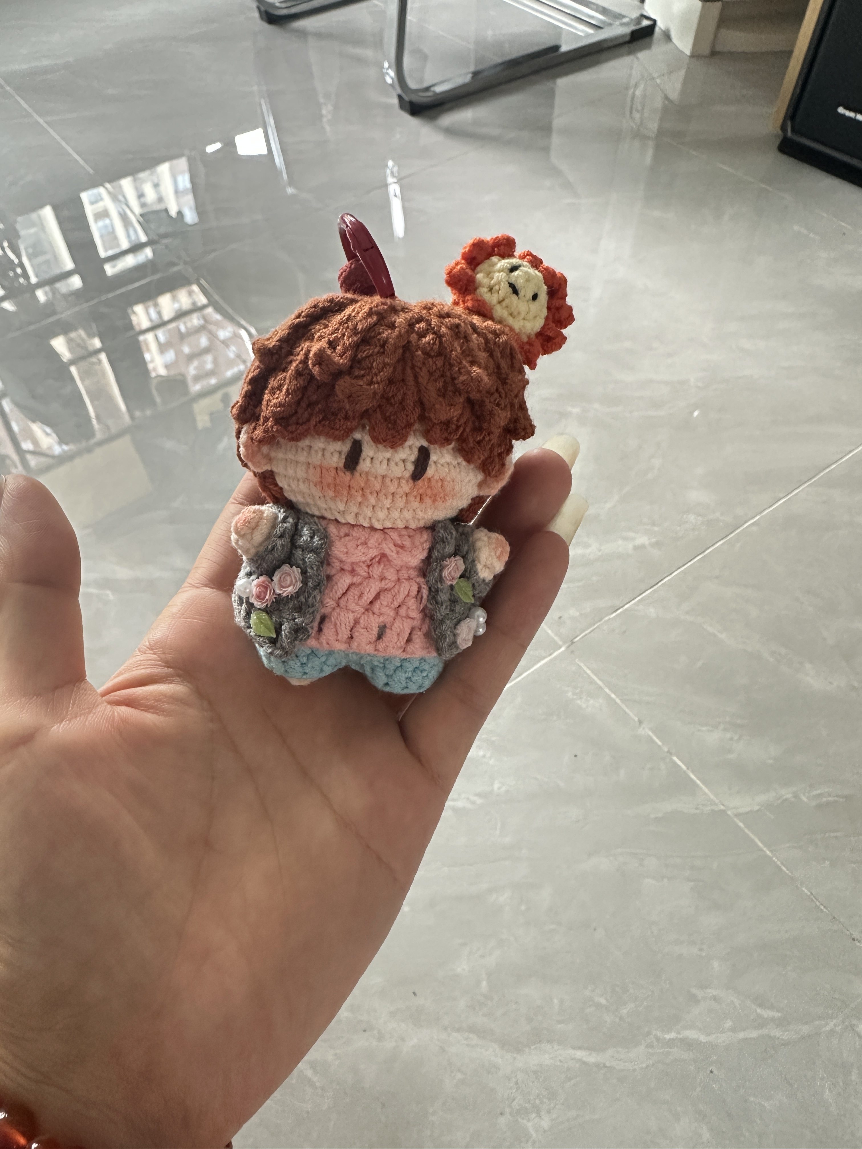王源成品手工钩织扭扭体娃娃同款DIY编织材料包