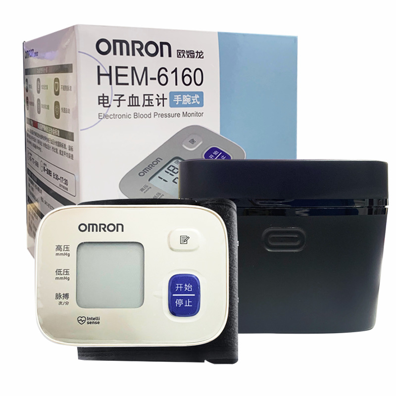 欧姆龙电子血压计HEM-6160手腕式老人家用小巧全自动血压测量仪器