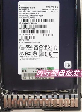 HP P04478-B21 P05314-001 1.92TB SATA SSD 固态硬盘 P03483-003