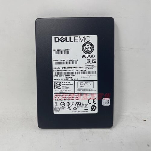 戴尔960GSSDSATA服务器硬盘
