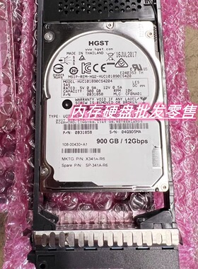 NetApp X341A-R6 108-00430 900G 10K 2.5 SAS 12Gb DS224C 硬盘